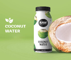 Raw Pressery Coconut Water - 100% Natural Pet Bottle, 200 ml (Pack Of 36 Pcs)
