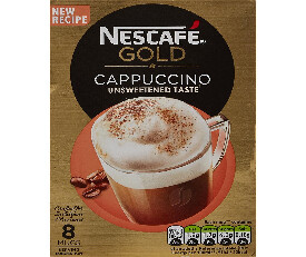 Nescafe Gold Cappuccino Unsweetened 8 Sachets 113.6gm