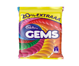 Cadbury Gems Chocolate, 7.11gm (pack of 18)
