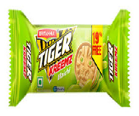 Britannia Tiger Elaichi Cream Biscuits, 33.4gm (Pack Of 12 Pcs)