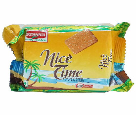 Britannia Nice Time Coconut Biscuits 59.4 gm (Pack Of 12 Pcs)