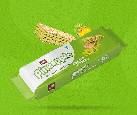 Abhi Pineapple Crunchy &amp; Creamy Wafer Biscuit 150gm (BUY ONE GET ONE FREE)