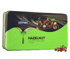 Sapphire Hazelnut Covered With Milk Chocolate Tin 175gm
