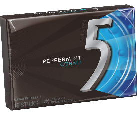 Cobalt Peppermint, Sugar Free Gum, 15 Sticks
