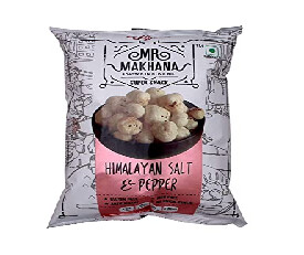 Mr. Makhana Himalayan Salt &amp; Pepper Flavour 65gm