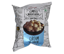 Mr. Makhana Cream &amp; Onion Flavour 65gm