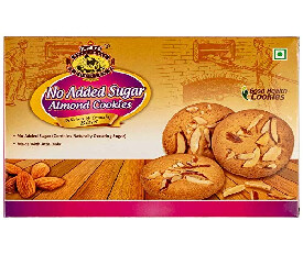 Kidys Oven Fresh Cookies Sugarless Almond Cookies(BUY GET ONE FREE) 300gm