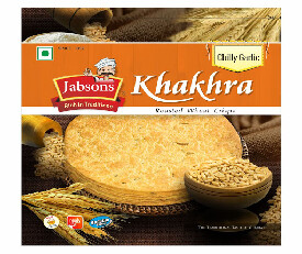 Jabsons Khakhra Chilly Garlic Flavour 180gm