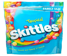 Skittles Fruit Candy (Tropical) - 190gm