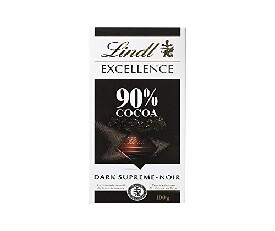 Lindt Excellence Supreme Dark Chocolate 90%(Cocoa 100gm