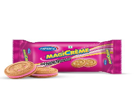 Cremica Strawberry Cream Sandwich Biscuits 80gm