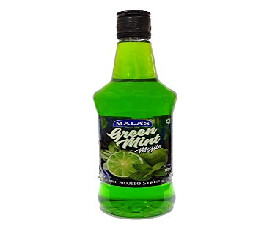 Malas Mocktail Flavored Mojito Syrup, Green Mint, 750ml (Lemon, Apple, Mint)