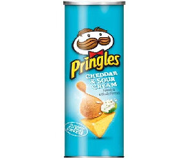 Pringles Potato Crisp, Cheddar &amp; Sour Cream - 165gm