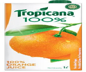 Tropicana Orange Juice 100% 1Ltr