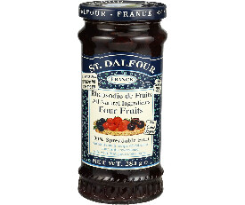 ST. Dalfour Four Fruit Jam 284gm (No Added Sugar)