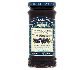 ST. Dalfour Wild Blueberry Jam 284gm (No Added Sugar)