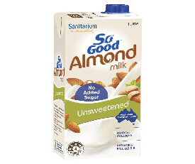 So Good Almond Fresh Natural Un-Sweetened Milk 1Ltr