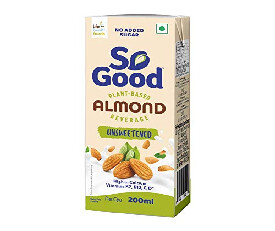 So Good Almond Fresh Natural Un-Sweetened Milk 200ml