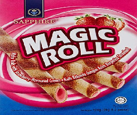 Sapphire Magic Roll Strawberry Stix 100gm