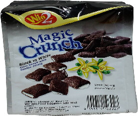 Win2 Black Vs White Magic Crunch Corn Snacks - Vanilla Filling, 60g Pouch