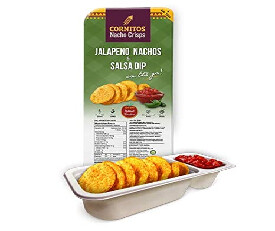 Cornitos Jalapeno Nachos and Salsa Dip Tray 75gm