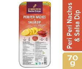 Cornitos Peri Peri Nachos &amp; Salsa Dip Tray 75gm
