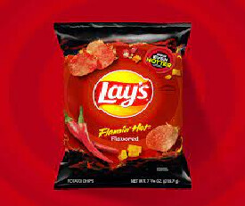 Lays Sizzlin Hot Flavour Chips 50gm