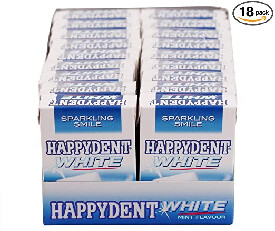 Happydent White Sugarfree Spearmint Flavour Chewing Gum 277.2gm (Pack Of 18 Pcs)
