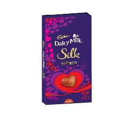 Cadbury Dairy Milk Silk Heart Blush Chocolate Bar 250gm