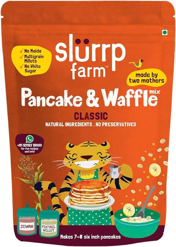 Slurrp Farm Classic Millet Pancake Mix, 150gm
