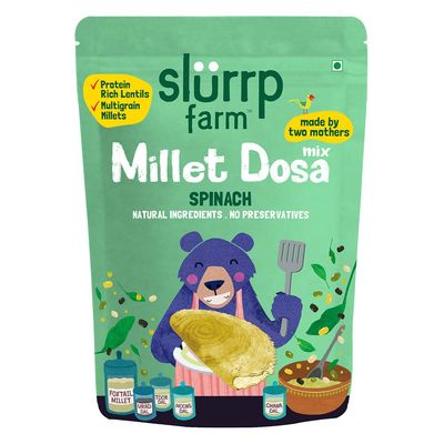 Slurrp Farm Millet Dosa Instant Mix, Supergrains Spinach ,150gm