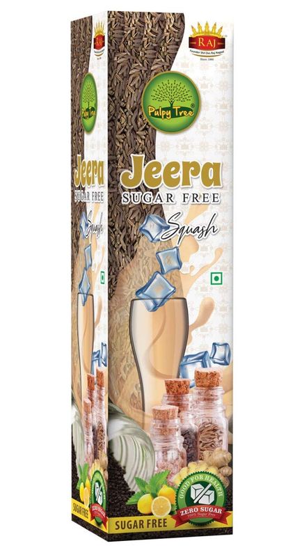 Raj Jeera Squash Sugar FREE 500 ML