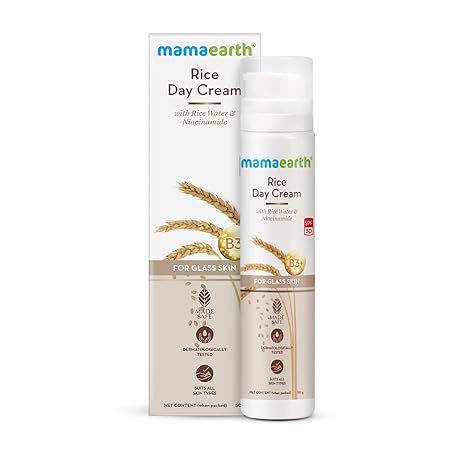Mamaearth Rice Day Cream (SPF-30) With Rice Water &amp; Niacinamide - 50g (599)