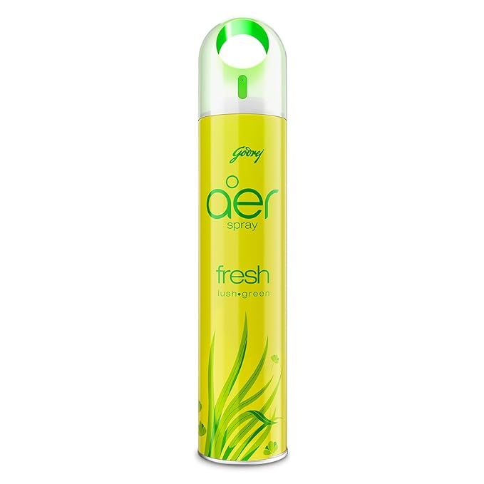 Godrej aer Spray, Fresh Lush Green, Home &amp; Office Air Freshener - 220ml