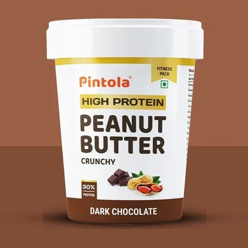 Pintola HIGH Protein ORGANIC JAGGERY Peanut Butter Creamy 510g with 33g Protein 