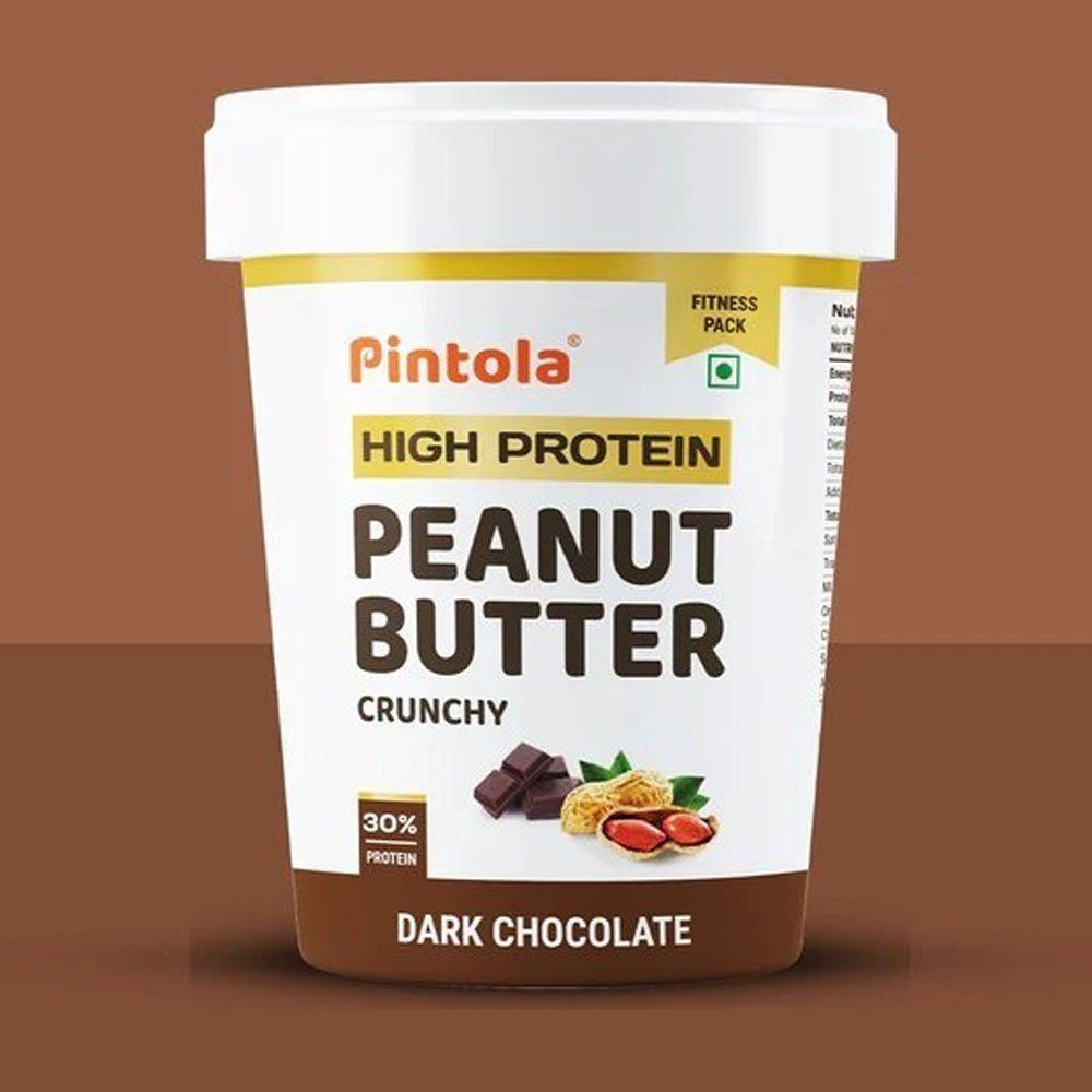 Pintola High Protein Dark Chocolate Crunchy Peanut Butter,510gM