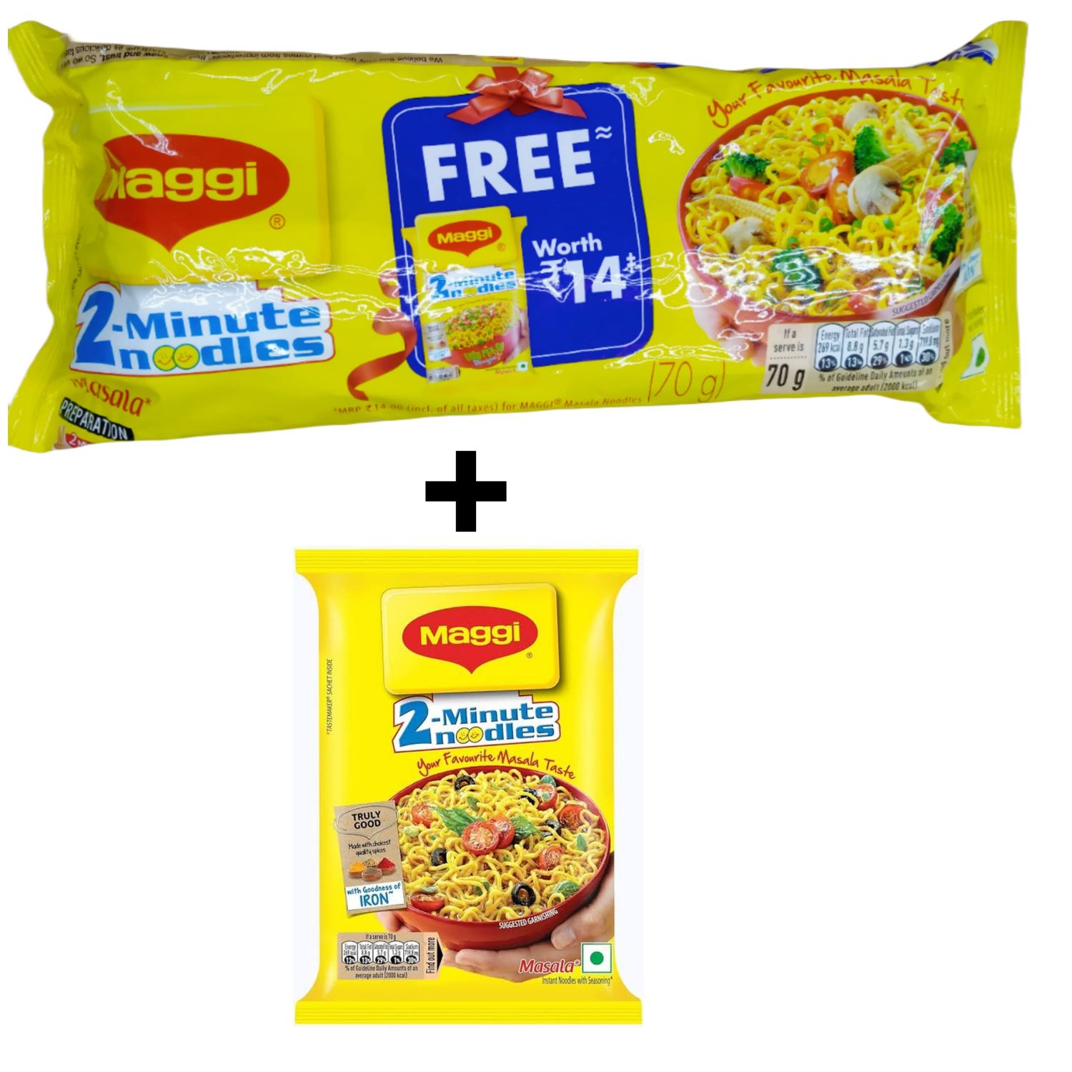 Maggi 2 Minutes Masala Noodles 6 IN 1 Pack