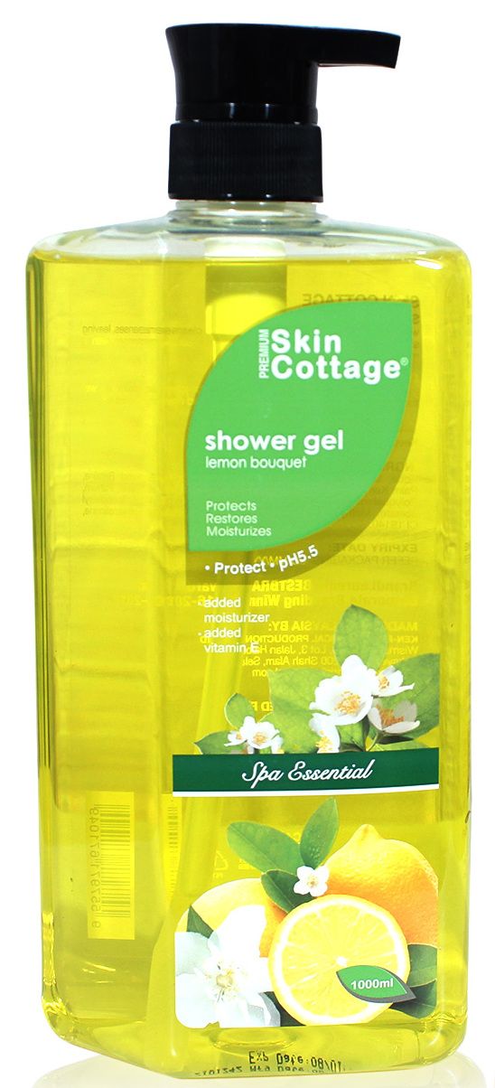 Skin Cottage Shower Gel, Lemon Bouquet - 1LTR