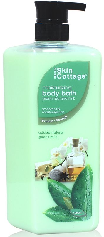 Skin Cottage Green Tea and Milk, Moisturising Body Wash - 1LTR