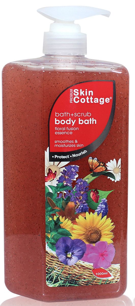 Skin Cottage Floral Fusion Essence, Bath+Scrub Body Wash - 1LTR
