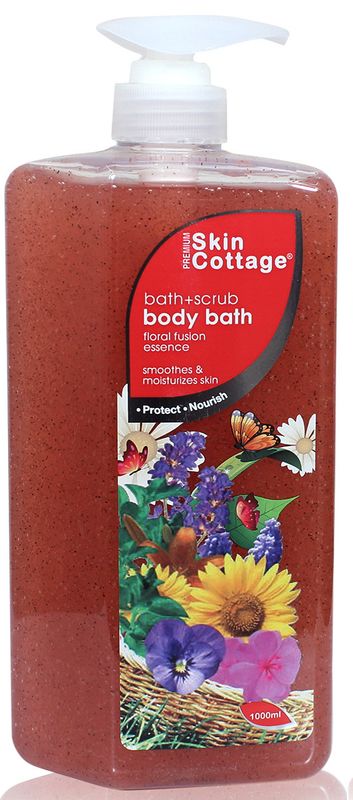 Skin Cottage Floral Fusion Essence, Bath+Scrub Body Wash - 1LTR