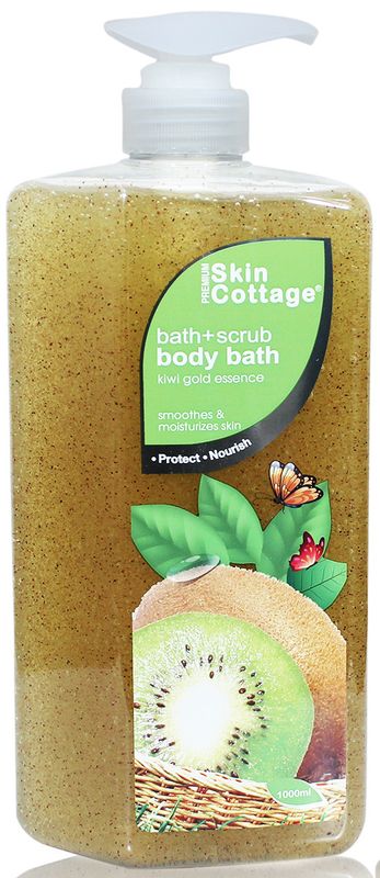 Skin Cottage Kiwi Gold Essence, Bath+Scrub Body Wash  - 1LTR