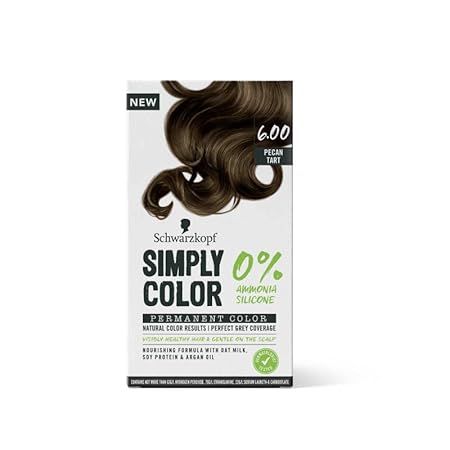 Schwarzkopf Simply Color 6.00 Pecan Tart, Permanent Hair Colour (749)