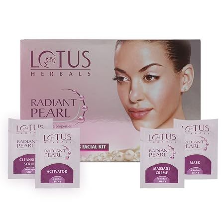 Lotus Herbals Radiant Pearl Facial Kit - Single Use (285)
