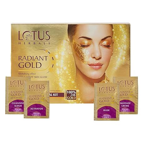 Lotus Herbals Radiant Gold Facial Kit - Single Use (350)