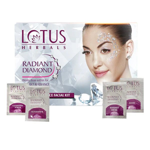 Lotus Herbals Radiant Diamond Facial Kit - Single Use (365)