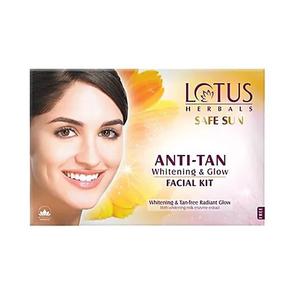 Lotus Herbals Anti Tan Whitening &amp; Glow Facial Kit - Single Use (270)