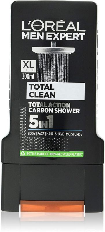 Loreal Men Expert Total Clean, 5 IN 1 Shower Gel - 300ml