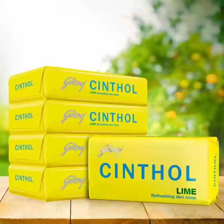 Cinthol Lime Soap (Yellow) - 100g (Pack of 5)