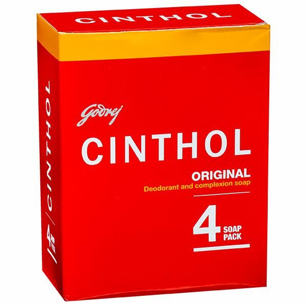 Cinthol Original Soap (Red) - 100g (Pack of 4)